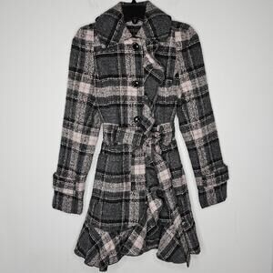 NWT Fleet Street LTD Women's Gray/Pink Coat Size XS